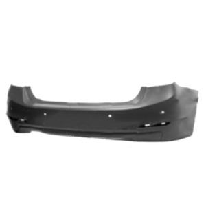 Pare-chocs arrière à peindre avec échappement double à gauche avec trou radars et supports modèle 325-328-330 berline basis pour BMW SERIE 3 F30 de 2012 à 2014, Neuf