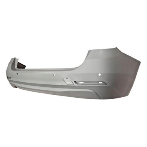 Pare-chocs arrière avec apprêt avec trous radars et supports avec bouchon cache crochet modèle gare wagon pour BMW SERIE 3 F30 de 2012 à 2014, Neuf