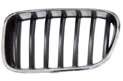 Bouclier grille gauche chromée noir pour BMW X3 F25 de 2010 à 2015, Neuf