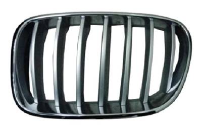 Bouclier grille gauche chromée titane pour BMW X3 F25 de 2010 à 2015, Neuf
