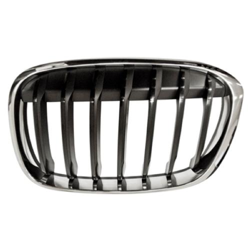 Grille radiateur gauche chromé/noir pour BMW X1 F48 depuis 2015, Neuve