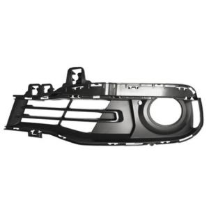 Grille gauche avec trou antibrouillard pare-chocs gaufrée noire partiellement ouvert modèle luxury line pour BMW SERIE 3 F30/31 de 2015 à 2018, Neuve
