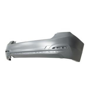 Pare-chocs arrière à peindre avec cache crochet avec trou moulure avec échappement simple à gauche modèle 4 porte luxe/moderne/sport line pour BMW SERIE 3 F30/31 de 2015 à 2018, Neuf