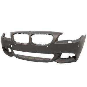 Pare-chocs avant avec lave phare avec trous radars stationnement +supporti à peindre pour BMW SERIE 5 F10 1/10>6/13 , Neuf