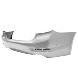 Pare-chocs arrière avec trous radars stationnement  trou radar assistance+supports à peindre avec cache crochet avec échappement simple grand à droit et gauche modèle 4 porte pour BMW SERIE 5 G30/G31 depuis 2017, Neuf