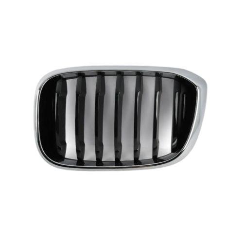 Grille radiateur gauche noire avec cadre chromé pour BMW X3 G01 depuis 2017, Neuve