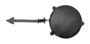 Bouchon cache crochet pare-chocs arrière pour CITROEN BERLINGO de 2008 à 2012, Neuf