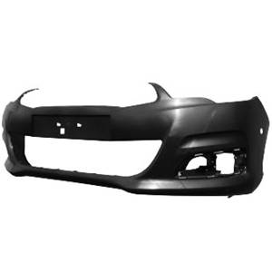 Pare-chocs avant avec trous radars stationnement à peindre pour CITROEN C4 de 2010 à 2017, Neuf