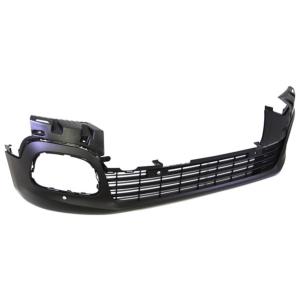 Pare-chocs avant inférieur noir gaufré-avec trous radars et supports POUR MODÈLE MULTISPACE pour CITROEN BERLINGO depuis 2018, Neuf