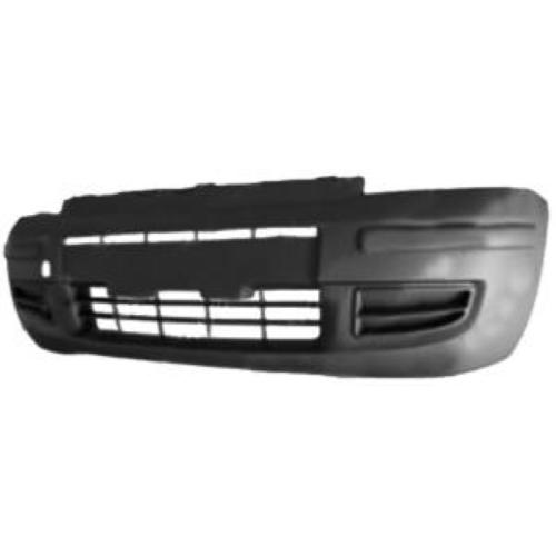 Pare-chocs avant noir granuleux modèle avec clim pour FIAT PANDA CLASSIC de 2003 à 2008, Neuf