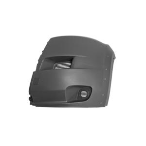 Crosse avant gauche avec trou elargisseur noir granuleux pare-chocs avant modèle heavy pour CITROEN JUMPER de 2006 à 2014, Neuve