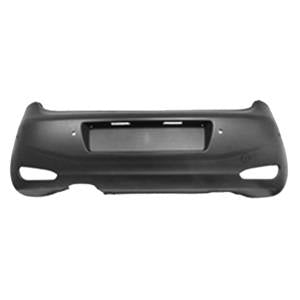 Pare-chocs arrière avec 4 capteurs stationnement à peindre avec trou échappement augmenté modèle salon pour FIAT PUNTO depuis 2012, Neuf