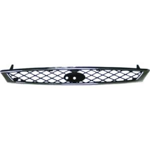 Grille radiateur avec contour chromé modèle ghia pour FORD FOCUS de 2001 à 2004, Neuve