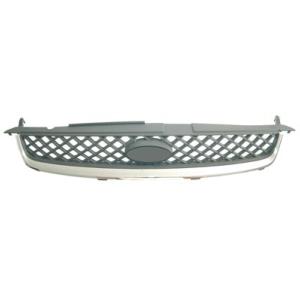Grille radiateur avec profil chromée modèle ghia pour FORD FIESTA de 2006 à 2008, Neuve