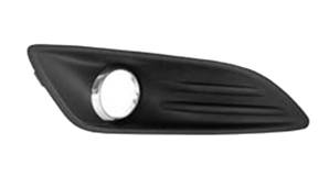 Grille latéral droite avec trou antibrouillard avec contour chromé pare-chocs avant pour FORD FIESTA RY de 2013 à 2017, Neuve