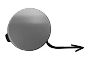 Bouchon cache crochet remorquage pare-chocs avant à peindre pour FORD FIESTA RY de 2013 à 2017, Neuf