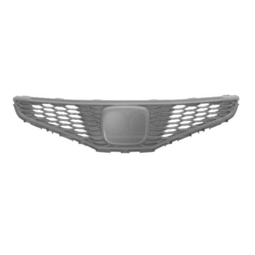 Grille radiateur gris avec trou POUR PROFIL CHROMÉE pour HONDA JAZZ de 2008 à 2011, Neuve