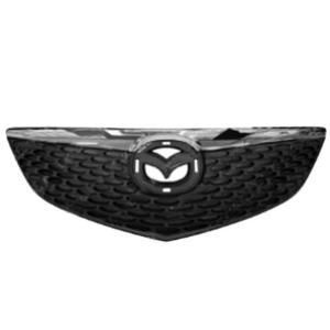 Grille radiateur noire avec profil chromée modèle 5 porte pour MAZDA 3 de 2003 à 2009, Neuve