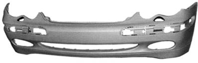 Pare-chocs avant avec trou antibrouillard avec lave phare à peindre modèle classique modèle 6/00>5/04 pour MERCEDES (W203) CLASSE C de 2000 à 2004, Neuf