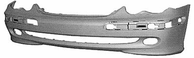 Pare-chocs avant avec trou antibrouillard à peindre modèle avantgarde modèle 6/00>5/04 pour MERCEDES (W203) CLASSE C de 2000 à 2004, Neuf
