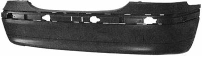 Pare-chocs arrière à peindre modèle berline modèle 6/00>5/04 pour MERCEDES (W203) CLASSE C de 2000 à 2004, Neuf