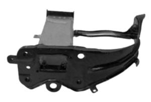 Support gauche renfort pare-chocs avant pour MERCEDES (W211) CLASSE E de 2002 à 2006,