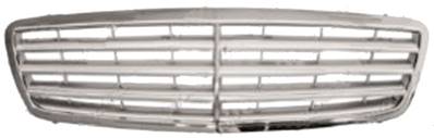 Grille radiateur complète chromé/argent pour MERCEDES (W203) CLASSE C de 2004 à 2007, Neuve