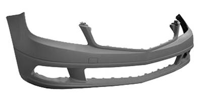 Pare-chocs avant à peindre modèle classique 4/07>8/10 pour MERCEDES (W204) CLASSE C de 2007 à 2011, Neuf