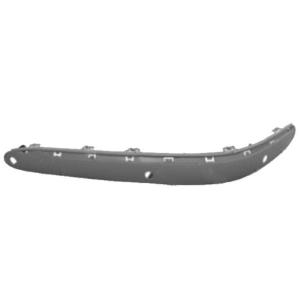 Moulure gauche pare-chocs avant avec trou capteurs pour MERCEDES (W220) CLASSE S de 2002 à 2005, Neuve