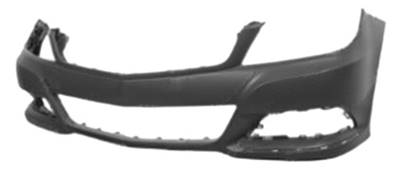 Pare-chocs avant avec trous radars stationnement à peindre modèle avantgarde/élégance pour MERCEDES (W204) CLASSE C RY de 2011 à 2014, Neuf