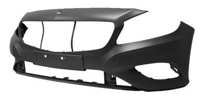 Pare-chocs avant à peindre pour MERCEDES (W176) CLASSE A de 2012 à 2015, Neuf