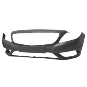 Pare-chocs avant avec lave phare avec trou moulure complet de bouchon cache crochet et lave-phare à peindre modèle sport pour MERCEDES (T246) CLASSE B de 2011 à 2014, Neuf