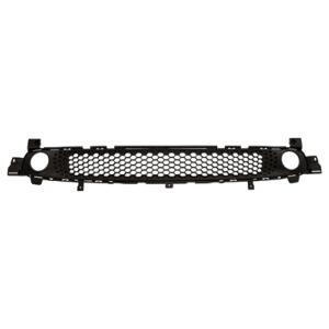 Grille central avec trou antibrouillard pare-chocs noire pour SMART FORTWO depuis 2014, Neuve