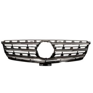 Grille radiateur noire avec moulure chromé pour MERCEDES (W166) CLASSE ML de 2011 à 2015, Neuve