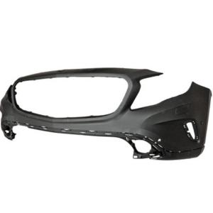 Pare-chocs avant avec lave phare avec trous radars stationnement à peindre (complet de bouchon cache crochet et bouchons lave-phare) pour MERCEDES (X156) CLASSE GLA depuis 2013, Neuf