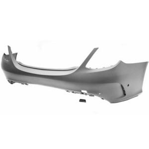 Pare-chocs arrière avec trous radars stationnement à peindre mod.4 porte amg pour MERCEDES (W205) CLASSE C depuis 2018, Neuf