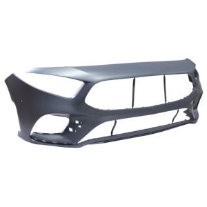 Pare-chocs avant avec primer-con bouchon cache crochet avec trous park assist et park assistance+supports-avec traces caméra modèle amg pour MERCEDES (W177) CLASSE A AMG/AMG LINE 5 PORTE depuis 2018, Neuf
