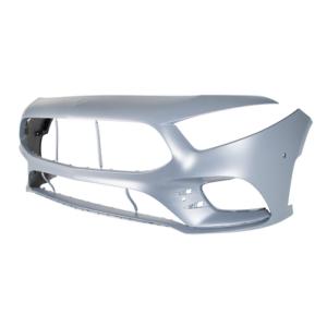 Pare-chocs avant avec primer-con bouchon cache crochet avec trous radar avec trous park assistance+supports-avec trou caméra modèle amg pour MERCEDES (W177) CLASSE A AMG/AMG LINE 5 PORTE depuis 2018, Neuf