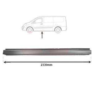 Bas de caisse gauche modèle chassis long pour CITROEN JUMPY de 2007 à 2016,