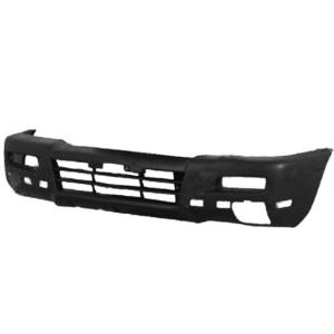 Pare-chocs avant noir avec trou antibrouillard modèle 1/04>12/05 pour MITSUBISHI L 200 de 2001 à 2005, Neuf