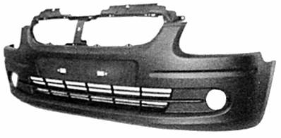 Pare-chocs avant avec trou antibrouillard à peindre modèle 5/00>3/03 pour OPEL AGILA de 2000 à 2008, Neuf