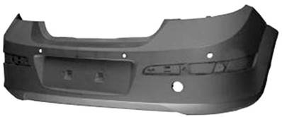 Pare-chocs arrière avec 4 capteurs stationnement à peindre pour OPEL ASTRA H de 2004 à 2007, Neuf