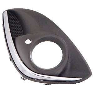 Grille latéral droite avec profil chromée avec trou antibrouillard pare-chocs avant pour OPEL CORSA D RY de 2011 à 2014, Neuve