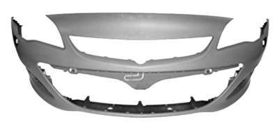 Pare-chocs avant avec lave phare à peindre pour OPEL ASTRA J de 2012 à 2016, Neuf