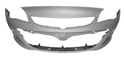 Pare-chocs avant avec trous radars stationnement à peindre pour OPEL ASTRA J de 2012 à 2016, Neuf