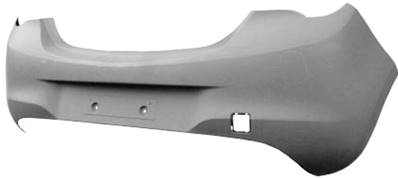 Pare-chocs arrière à peindre modèle couleur b pour OPEL CORSA E depuis 2015, Neuf