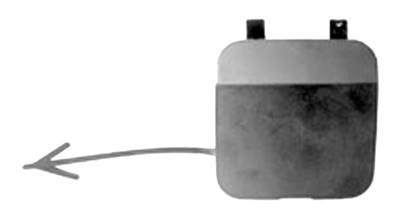 Bouchon cache crochet remorquage pare-chocs arrière pour OPEL CORSA E depuis 2015, Neuf