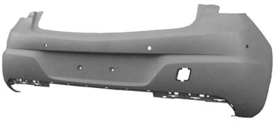 Pare-chocs arrière avec trous radars stationnement à peindre pour OPEL ASTRA K depuis 2016, Neuf