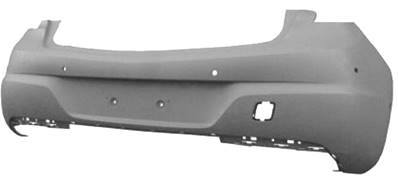 Pare-chocs arrière avec 4 capteurs stationnement +2 park pilote à peindre pour OPEL ASTRA K depuis 2016, Neuf