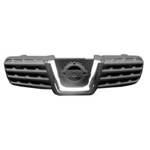 Grille noire avec profil chromée pour NISSAN QASHQAI de 2007 à 2010, Neuve